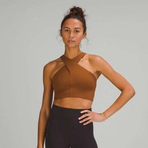 Lululemon Nulu Wrap-Front Longline Bra | Color: Copper Brown | Size: 6
